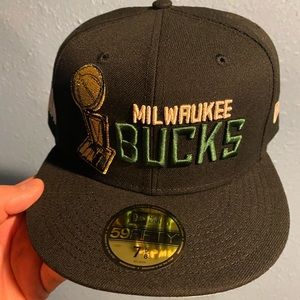 Brand New NWT  Milwaukee Bucks New Era 2021 NBA Champions Embroidered Hat